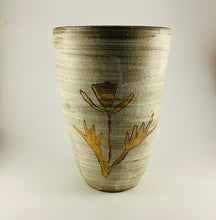 Load image into Gallery viewer, California Poppy Buncheong Vase
